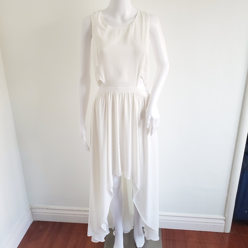 Lovers +Friends Cut Out Hi Low Maxi Dress Size L